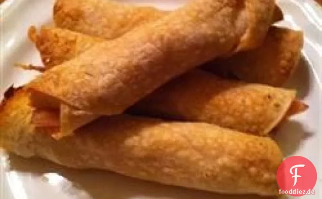 Gebackene Hühnchen-Taquitos
