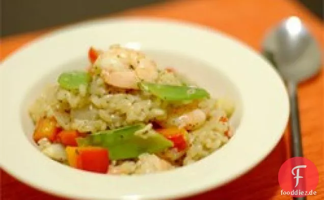 Zitronen-Meeresfrüchte-Risotto