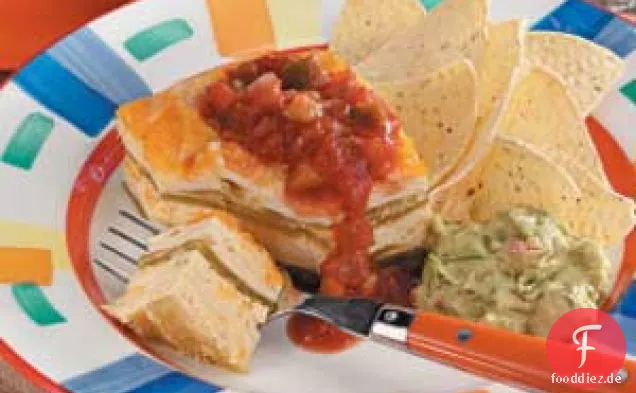Geschwollener Chili-Rellenos-Auflauf