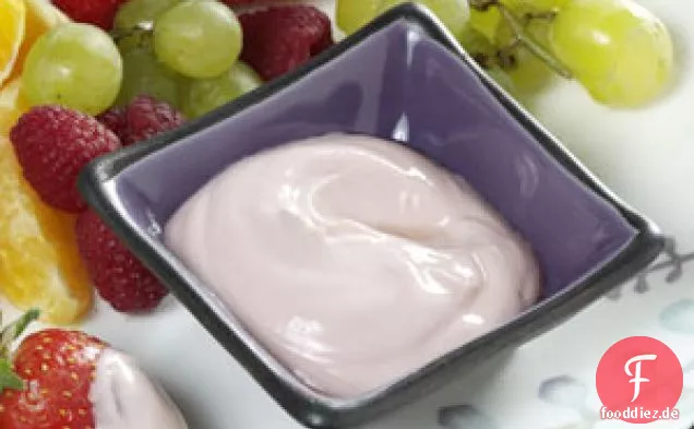 Himbeer-Limetten-Joghurt-Dip für frisches Obst