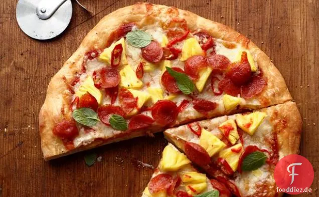 Modifizierte hawaiianische Pizza