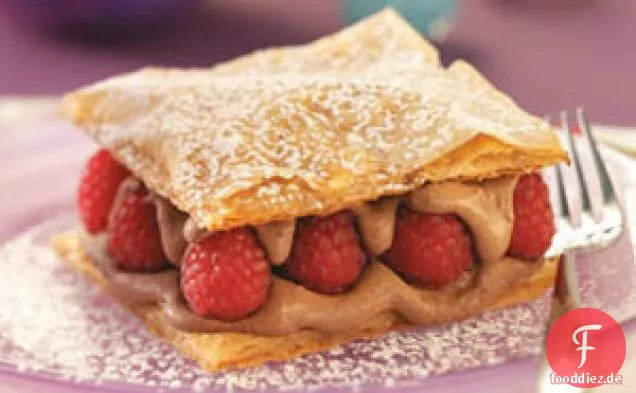 Schokoladen-Himbeer-Napoleons