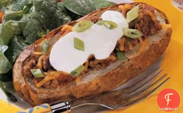 Taco-Kartoffelschalen