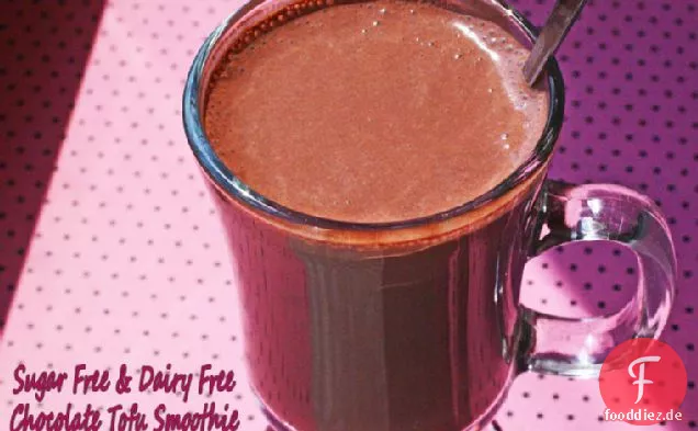Zuckerfrei & Milchfrei Schokolade Tofu Smoothie