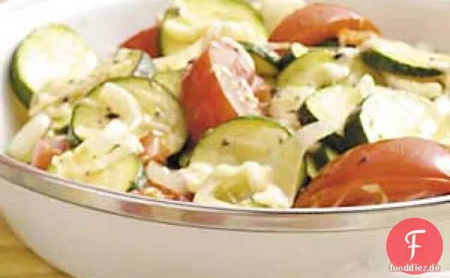 Zucchini-Mozzarella-Gemisch
