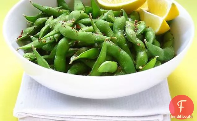 Würziger Edamame mit Zitrone