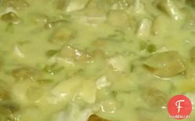 Gemüse- und Hühnerauflauf