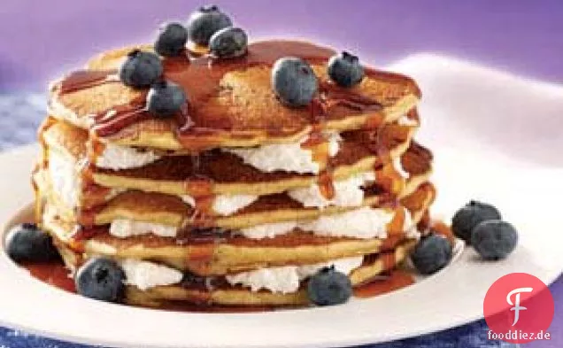 Blaubeer-Käsekuchen-Flapjacks