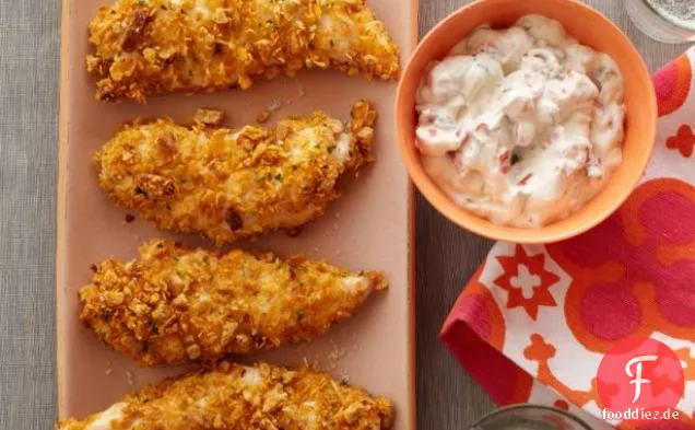 Hausgemachte gefrorene Hühnerfinger