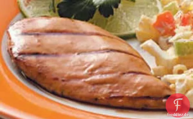 Gegrilltes Hähnchen mit Orangen-Senf