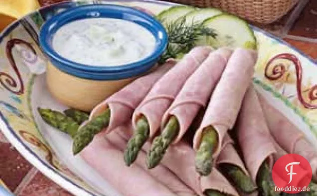 Schinken-Spargel-Roll-Ups