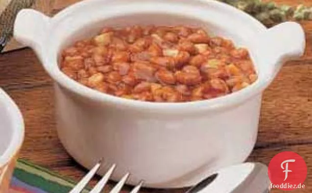 Gebackene Bohnen für zwei