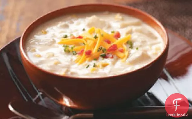 Aufgepeppte Muschelsuppe