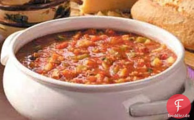 Tomaten-Muschelsuppe