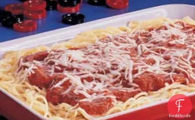 Drei-Käse-Spaghetti-Auflauf