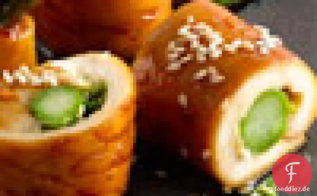 Hähnchen-Spargel-Negimaki