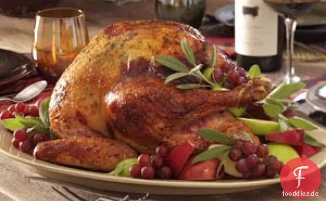 Apfel-Salbei gebratener Truthahn