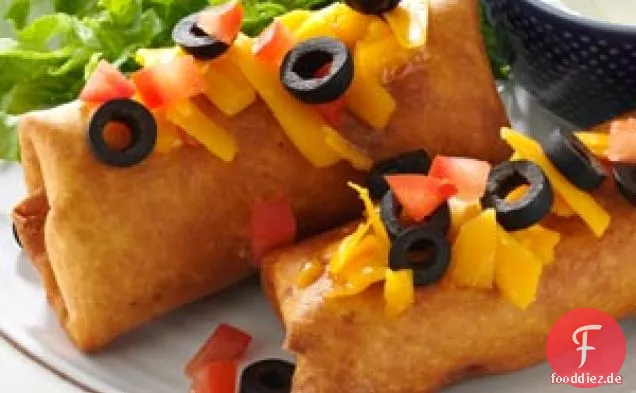 Chimichangas mit Rindfleisch und Bohnen