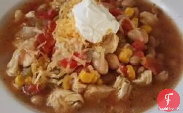 Hühnchen-Chili mit weißen Bohnen