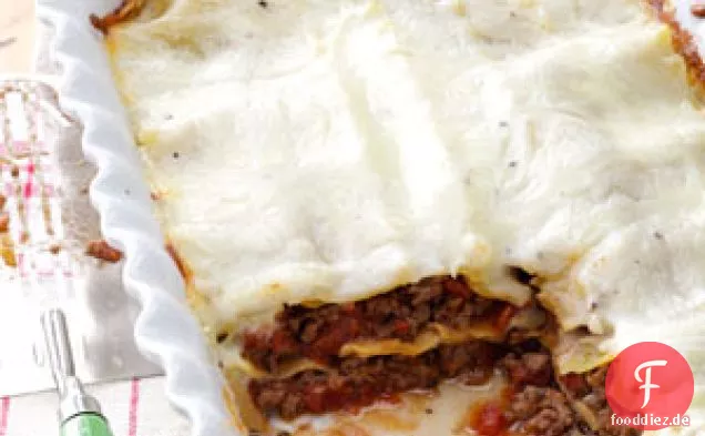 Lasagne mit weißer Sauce
