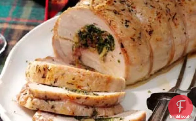 Spinat 'n' Wurst Schweinelende