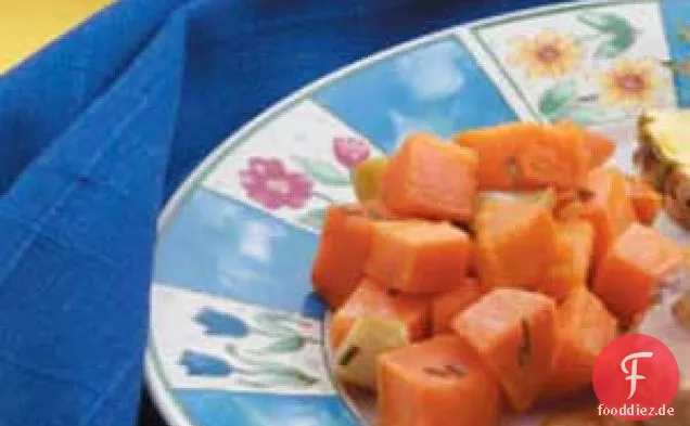 Gebackene Knoblauch-Süßkartoffeln