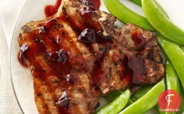 Chipotle-Himbeer-Schweinekoteletts