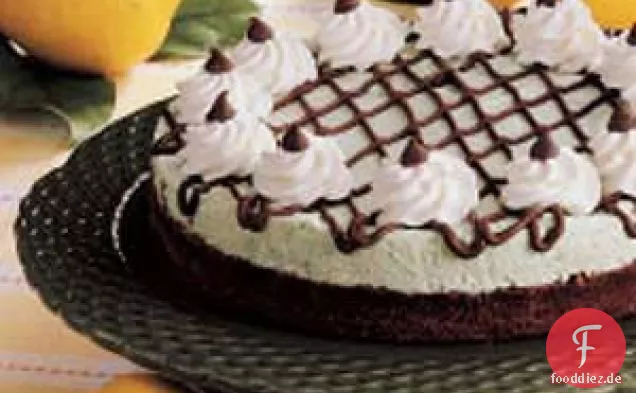 Minz-Brownie-Torte