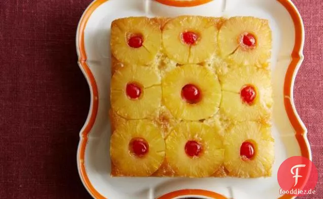 Umgedrehter Ananas-Kuchen