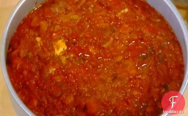 Polenta mit Ragu di Baccala (Polenta mit Kabeljau)