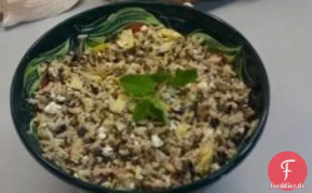 Minze-Orzo-Linsen-Feta-Salat