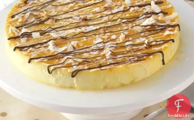 Kokosflan aus weißer Schokolade