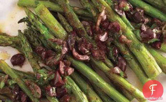 Gerösteter Spargel Mit Oliven-Vinaigrette Rezept