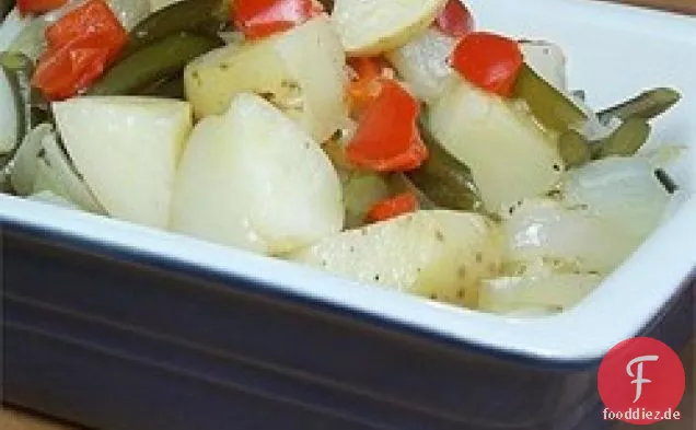 Gegrillte Kartoffel-Knoblauch-Scape-Pakete