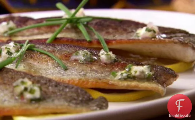 Sautierte Forelle mit Zitronenschnittlauchbutter