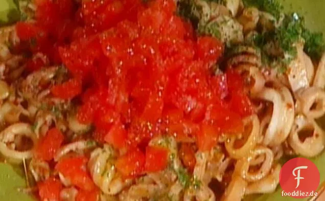 Gefüllte Paprika mit Calamari: Papriche Stufate