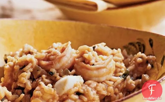 Gemischte Meeresfrüchte-Risotto