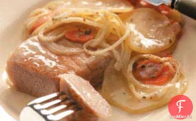 Perfekter Schweinekotelettauflauf