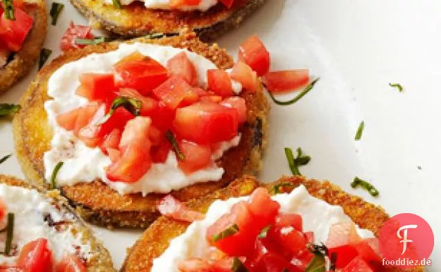 Auberginen-Ricotta-Bissen