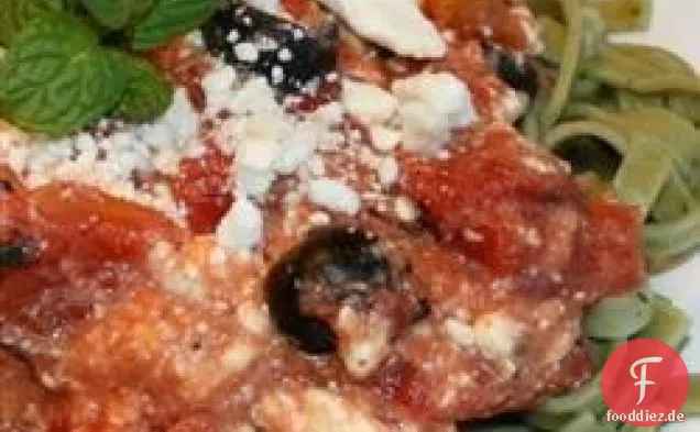 Griechische Fettuccine