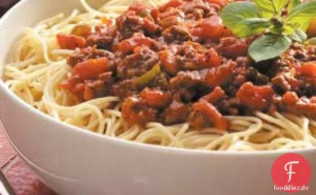 Fleischige Spaghettisauce