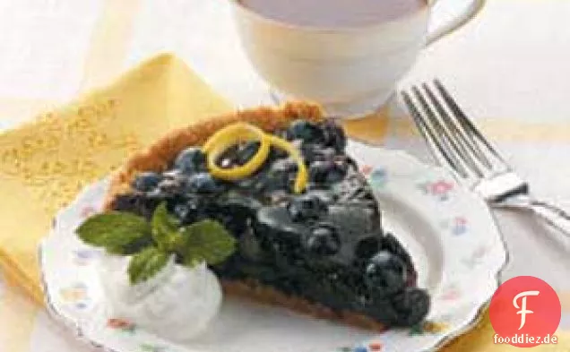 Frischer Blaubeerkuchen