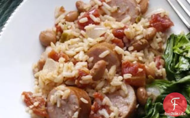 Herzhafte Wurst 'n' Bohnen