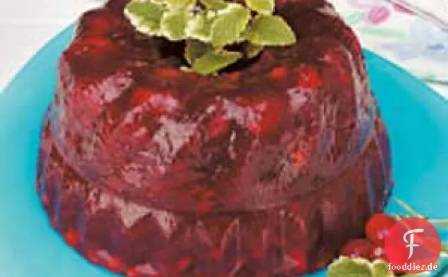 Würzige Cranberry-Gelatineform