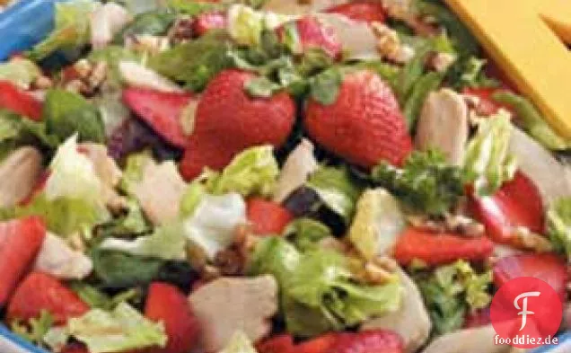 Erdbeer-Hähnchen-Salat
