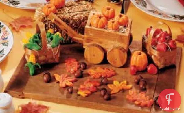 Marzipan-Ernte-Tischaufsatz