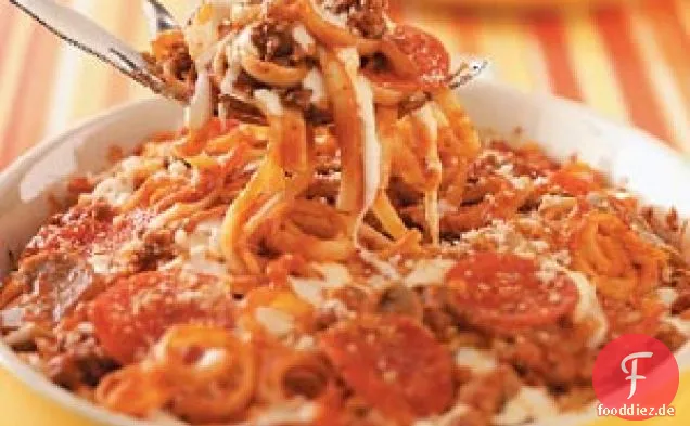 Oberster Pizzaauflauf