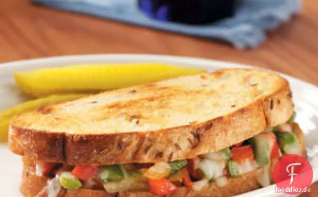 Gegrillte Käse-Pfeffer-Sandwiches