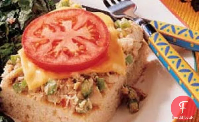 Thunfisch-Keks-Quadrate