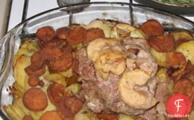 Zimtschweinelende und Kartoffeln